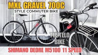 Sepeda Touring MXL Gravel 700c Commuter Bike Deore M5100 11 Speed by Tustelobike 🔥🔥 [upl. by Primalia]