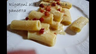 Rigatoni alla crema di ceci e pancetta [upl. by Groh]