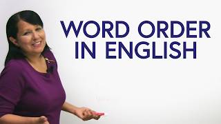 Basic English Word Order Place amp Time [upl. by Viv1]