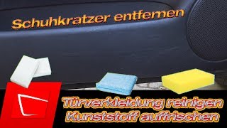 Was hilft wirklich bei Schuhstriemen Türinnenverkleidung Kunststoff reinigen und auffrischen [upl. by Ludewig]