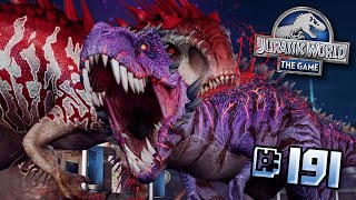 MY STRONGEST TEAM TAKES ON OMEGA ft INDOMINUS LVL 40  Jurassic World  The Game  Ep191 HD [upl. by Nemlaz]