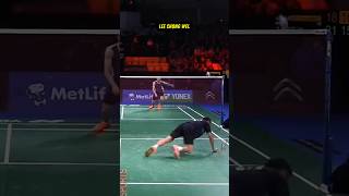 Dive like Lee Chong Wei🏸 badminton [upl. by Llenram]