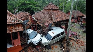 Tsunami leaves hundreds dead in Indonesia [upl. by Darton19]