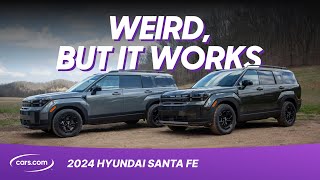 2024 Hyundai Santa Fe Review Weird But It Works [upl. by Nyrroc]