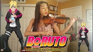 Boruto Naruto The Next Generation OP1  Baton Road Violin [upl. by Skcirdnek953]