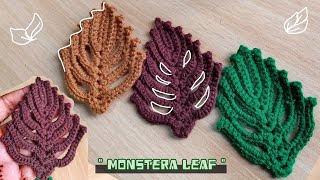 Crochet Monstera leaf [upl. by Erdnassak258]