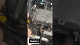 hyundai getz 11 engine compression test [upl. by Ephrayim614]