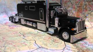 Custom Model Peterbilt 379 Big Sleeper Black [upl. by Telocin]