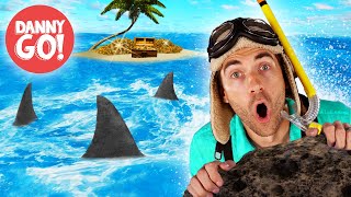 Sharks in the Water 🦈  Floor is Lava Game  Brain Break  Danny Go Dance Songs for Kids [upl. by Roselle]