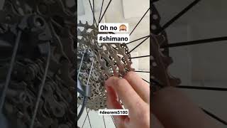 SHIMANO DEORE M5100 SPROCKET CASSETTE PROBLEM shorts [upl. by Ahsikahs]