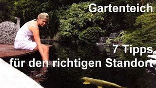 Gartenteich selber bauen  7 Tipps für den richtigen Standort  Video zu Gartenteich anlegen [upl. by Aldo]