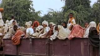 1947 Indian Independence rare color video clip [upl. by Aisorbma]