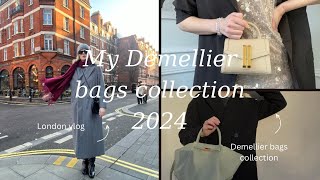 MY DEMELLIER BAGS COLLECTION REVIEW  ARE THEY WORTH IT  LONDON VLOGEVA MCMAHON [upl. by Hbahsur58]