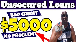 Unsecured Loans  5 Best Unsecured Personal Loans For Poor Credit No Credit Check [upl. by Nikkie]