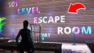 101 Level Escape Room Fortnite World Record [upl. by Cressy778]