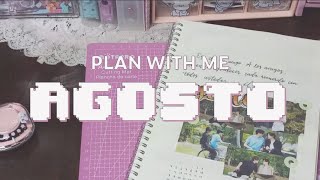 BUJO bullet journal agosto 2024☁️plan with me ♡ sin tema de mes [upl. by Ahsimac440]