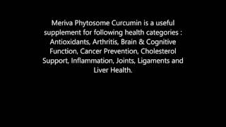 Meriva Phytosome Curcumin health benefits [upl. by Archambault101]