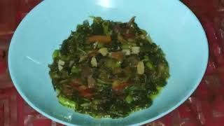 Garlic Spinach Stir Fry Casserole  How to Cook Fresh Spinach  Veggie Stir Fry Recipe 1852 [upl. by Arabelle871]