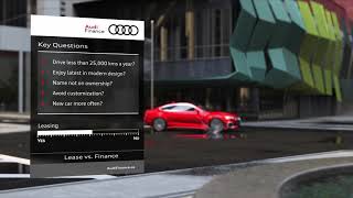 Audi Finance  Lease vs Finance [upl. by Edgard842]