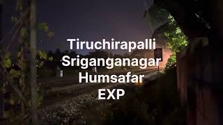 Tiruchirapalli Sriganganagar Humsafar Express Entering Belagavi [upl. by Enytnoel]