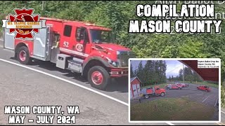 MASON COUNTY FIRE Apparatus stations and responses  Volume 5 [upl. by Le]