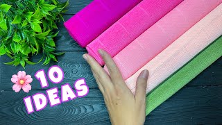 10 IDEAS 💥 Crepe Paper Decoration Ideas Crepe Paper Flowers [upl. by Daren]