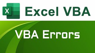 VBA Errors  VBA Basics excelvbaguide excelvba excelvbatutorial vbaerrors errorinvba vbabasics [upl. by Macey]