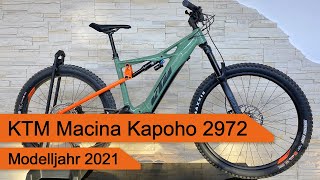 KTM Macina Kapoho 2972  Modelljahr 2021 [upl. by Eloken858]