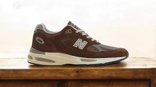 AMAZING SNEAKER FOR FALL  New Balance 991V2 “Pinecone” U991BR2 Review amp OnFeet [upl. by Kooima]