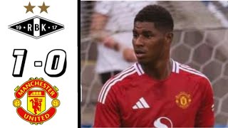 Rosenborg Vs Manchester United 10 Highlights  PreSeason 2024 [upl. by Aek]