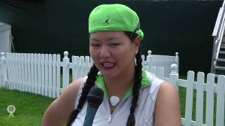 Christina Kim Interview after a great round at the LPGA Sybase Classic [upl. by Nevsa]