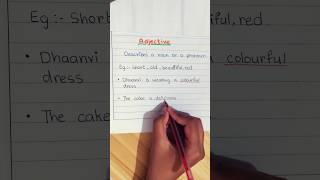 What is an Adjective  Definition of Adjective with Examples  Parts of Speech english shorts gk [upl. by Belita]