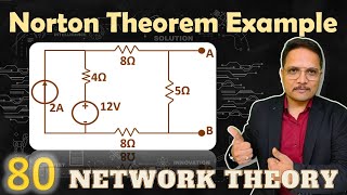 3  Nortons Theorem Examples with Independent and Dependent Source Solved Problem [upl. by Burgess]