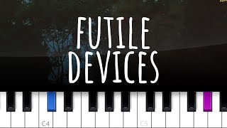 Futile Devices  Sufjan Stevens piano tutorial [upl. by Cadmar424]