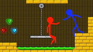 Watergirl and Fireboy  Complete Edition 36  Stickman Animation [upl. by Gustavo]