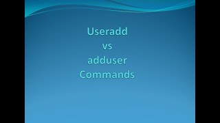 Difference between useradd and adduser Command in Linux [upl. by Fates349]