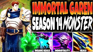 MEET IMMORTAL GAREN BUILD THE SEASON 14 MONSTER INSANE DMG AND OP HEALS 🔥  LoL Garen s14 Gameplay [upl. by Jd]