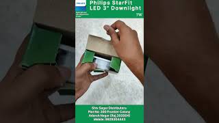 PHILIPS 7W StarFit next Round Led Downlight  Natural White  philips unboxing ledlight shorts [upl. by Markland]