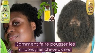 Comment faire pousser les chutes et cheveux sec  porosité [upl. by Salahcin]