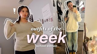 WHAT I WEAR IN A WEEK 👚 SCHOOL [upl. by Skerl160]