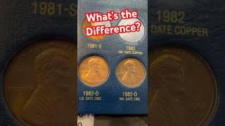 How To Tell The Difference  1982 Small Date and Large Date Pennies [upl. by Hassett]