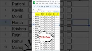 Create an Attendance Sheet in Google Sheets with Checkboxes [upl. by Hcardahs201]