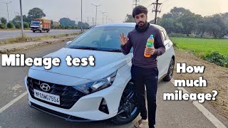 The all new I20 sportz petrol variant mileage test  new model 2021 [upl. by Craven]