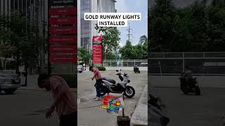 X ADV 750 GOLD RUNWAY LIGHTS INSTALLED 🔥honda motorcycle [upl. by Habeh]