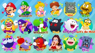 Super Mario Party Jamboree  All Character Reactions [upl. by Schiff610]