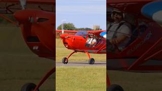 Aeropro Eurofox GCMOB taxiing on runaway plane lightaircraft smallplane [upl. by Lledyl]