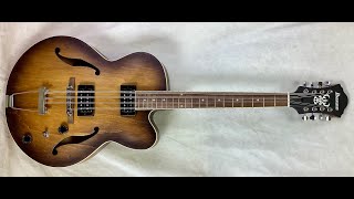 Mandocello conversion of an Ibanez AF55 [upl. by Sabanrab]