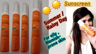 Best Sunscreen for face  Rainy Days Avene High Protection Spf50  Avene sunscreen avene spf 50 [upl. by Anar]