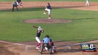 Chukars defeat Bandits 97 in annual exhibition game before Opening Day [upl. by Anaujait176]