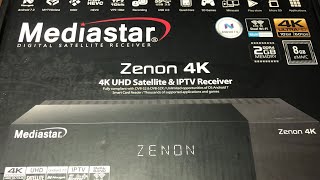 Mediastar ZENON 4K UHD Satellite 4K Android 70 Unboxing [upl. by Gussy]